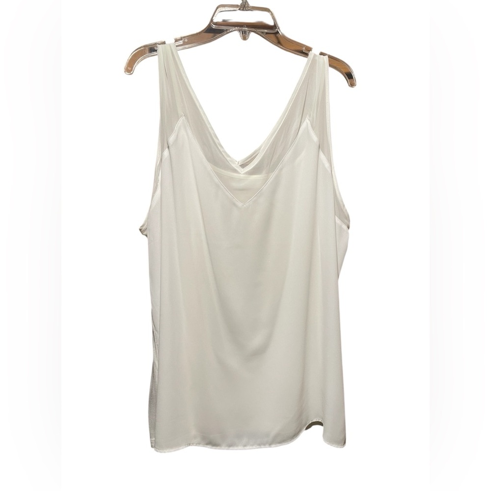 2 Piece International Concepts White Blouse Tank Top Women’s Size XXL